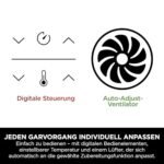 Ninja Dual Zone Digital Air Fryer, 2 Schubladen, 6-in-1, Heißluftfritteuse, 9,5L, Heißluft-Frittieren, Max Crisp, Rösten, Backen, Aufwärmen, Spülmaschinenfeste Körbe, Metallic Grau DZ400EU – Bild 3