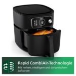 Philips Airfryer Combi 7000 Serie XXL - 8,3 l (2 kg), 22-in-1-Heißluftfritteuse, WiFi-Verbindung, 99% weniger Fettzugabe** mit Rapid CombiAir, HomeID App, Schwarz (HD9876/90) – Bild 5
