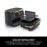 Ninja Foodi FlexDrawer Dual Zone Heißluftfritteuse, Airfryer mit 10,4-Fach und herausnehmbarem Trenner, Antihaftbeschichtung, spülmaschinenfester Korb, 7-in-1, Schwarz & Kupfer, AF500EUCP – Bild 10