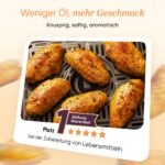 COSORI Heißluftfritteuse 2 Kammern, Testsieger der Stiftung Warentest, 8,5 L 6-in-1 Airfryer mit Sichtfenster, Schwarz-weiß – Bild 6