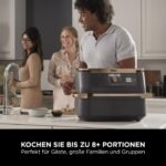 Ninja Foodi FlexDrawer Dual Zone Heißluftfritteuse, Airfryer mit 10,4-Fach und herausnehmbarem Trenner, Antihaftbeschichtung, spülmaschinenfester Korb, 7-in-1, Schwarz & Kupfer, AF500EUCP – Bild 7