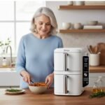 Ninja SL400EUWH Doppel XL Doppel-Heißluftfritteuse - weiß – Bild 2