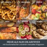 Tefal Dual Easy Fry XXL Heißluftfritteuse 11 L – Airfryer mit 2 Kammern (Doppelkammer), 7 Programme, 2700 W, digitales Display, Extra-Crisp Technologie, fettarm frittieren, energiesparend EY942B – Bild 4