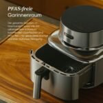 COSORI ICONIC Airfryer, 96% Edelstahl, PFAS- und BPA-freie Keramikbeschichtung, 7-in-1 Heißluftfritteuse, Backen, Grillen, Gären, Dehydrieren, 61% energiesparend, 50+ Rezepte, spülmaschinenfest, 6,2L – Bild 7