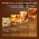 COSORI Air Fryer Turbo Tower 10,8 l, Fritteuse ohne Öl mit 2 Schubladen, 3 Kochstufen, 6-in-1, kompaktes und stapelbares Design, 41% weniger groß als herkömmliche Doppel-Airfryer, 300 + Rezepte – Bild 6