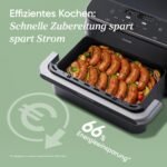 COSORI Heißluftfritteuse 2 Kammern, Dual Blaze TwinFry 10L Airfryer, mit 4 Heizrohren und flexiblen Kammern, gleichmäßige Hitzeverteilung, Temperatur bis 240 Grad C, Schwarz, TF102S – Bild 3