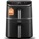 COSORI Air Fryer Turbo Tower 10,8 l, Fritteuse ohne Öl mit 2 Schubladen, 3 Kochstufen, 6-in-1, kompaktes und stapelbares Design, 41% weniger groß als herkömmliche Doppel-Airfryer, 300 + Rezepte