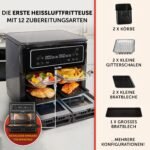 Breville Heißluftfritteuse Halo Flexi | Digitale Doppelkammer-Heißluftfritteuse | 11 l Air Fryer: Für mehr als 10 Personen | FrittierenBackenGrillenBratenRöstenAufwärmen | 2400 W [VDF130X] – Bild 6