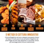 Tower T17102 Vortx Vizion Heißluftfritteuse mit Zwei Kammern und Digitalem Bedienfeld - Airfryer Heißluftfritteuse 2 Kammern, 11 L Schwarz – Bild 5