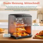 COSORI Heißluftfritteuse XXL, Dual Blaze, 6,4 L(1.8kg) Wifi verbunden, Airfryer mit 12 Multifunktionen, 90+ Online Rezept & Rezeptbuch, Full Touch Screen, 1700W, Milchweiß, Weiß – Bild 6