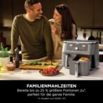 Ninja Dual Zone Digital Air Fryer, 2 Schubladen, 6-in-1, Heißluftfritteuse, 9,5L, Heißluft-Frittieren, Max Crisp, Rösten, Backen, Aufwärmen, Spülmaschinenfeste Körbe, Metallic Grau DZ400EU – Bild 7