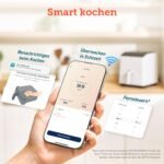 COSORI Heißluftfritteuse XXL, Dual Blaze, 6,4 L(1.8kg) Wifi verbunden, Airfryer mit 12 Multifunktionen, 90+ Online Rezept & Rezeptbuch, Full Touch Screen, 1700W, Milchweiß, Weiß – Bild 2